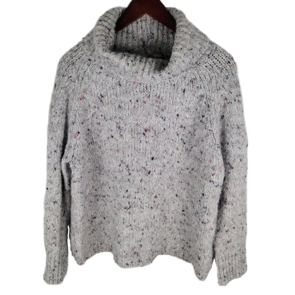 IMMAGINI | alpaca blend knit turtleneck long sleeve sweater